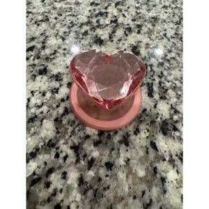PopSocket - Pink Heart Gem Phone Grip Sparkly Crystal MagSafe